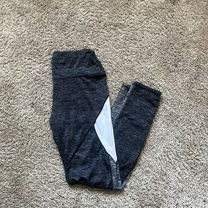 Grey and White leggings Size M